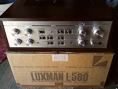 Luxman l580 vintage sur carton d'origine