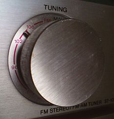 molette tuning Sony vintage